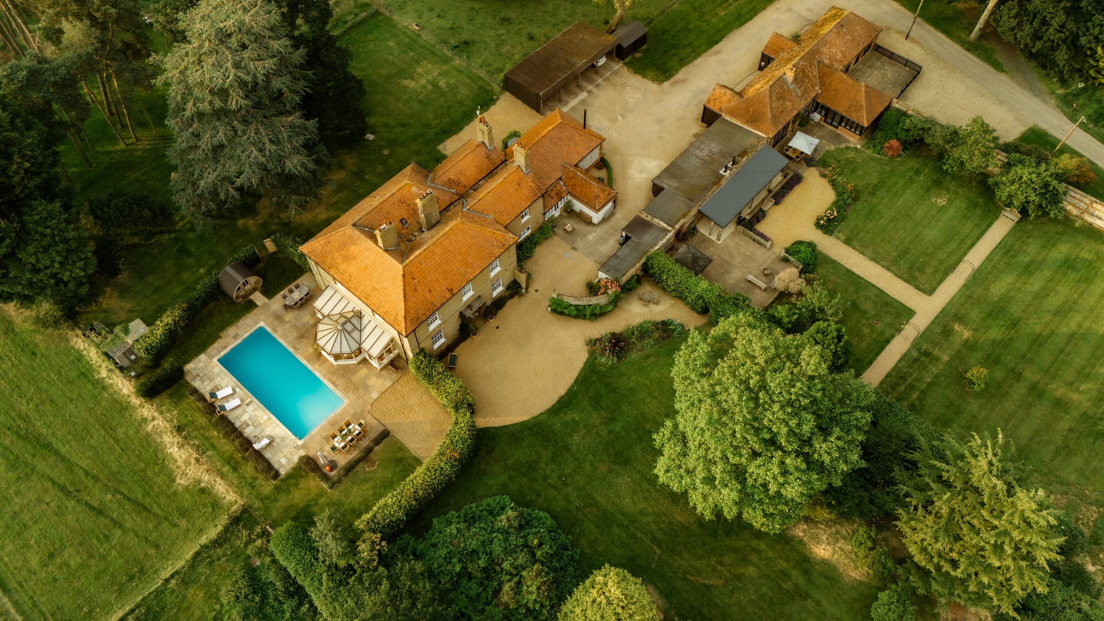 Godwick Hall from above
